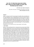 Các yếu tố trên ứng dụng ảnh hưởng đến ý định sử dụng Baemin của sinh viên trường đại học HUTECH