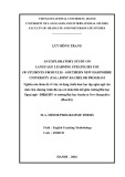 Master minor programme thesis English linguistics: An exploratory study on language learning strategies use of students from ULIS - Southern New Hampshire university (USA) joint bachelor program