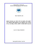 Luận văn Thạc sĩ Kinh tế: Phân tích các yếu tố văn hóa tổ chức tác động đến động lực phụng sự công của cán bộ, công chức tỉnh Tiền Giang