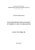 Luận văn Thạc sĩ Văn học: Du kí, một bộ phận độc đáo trong sự nghiệp của nhà văn Phạm Quỳnh