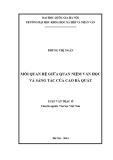 Luận văn Thạc sĩ Văn học: Mối quan hệ giữa quan niệm văn học và sáng tác của Cao Bá Quát