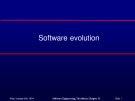 Lecture Software Engineering - Chapter 21: Software evolution