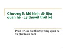 Bài giảng Kỹ thuật phần mềm ứng dụng: Chương 5.3 - Viện Điện tử Viễn thông (ĐH Bách Khoa HN)