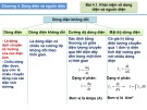 Bài giảng Cơ sở vật lý cho Tin học - Chương 4: Dòng điện và nguồn điện