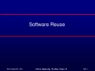 Lecture Software Engineering - Chapter 18: Software Reuse