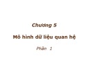 Bài giảng Kỹ thuật phần mềm ứng dụng: Chương 5.1 - Viện Điện tử Viễn thông (ĐH Bách Khoa HN)