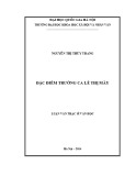 Luận văn Thạc sĩ Văn học: Đặc điểm trường ca Lê Thị Mây