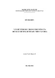 Luận văn Thạc sĩ Văn học Việt Nam: Vấn đề tính dục trong thơ Nôm của Hồ Xuân Hương dưới góc nhìn văn hoá