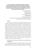 A study of the relationship between company characteristics and the level of disclosure on sustainability reporting of listed firms in mining, manufacturing and construction sectors on the Vietnamese stock market