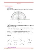 Tóm tắt lý thuyết và bài tập trắc nghiệm Số đo góc