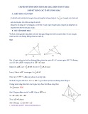 Chuyên đề Tính diện tích tam giác, diện tích tứ giác nhờ sử dụng các tỉ số lượng giác