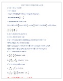 Tóm tắt lý thuyết và bài tập Phép trừ các phân thức đại số