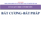 Bài giảng Lý luận học cổ truyền - Chương 6: Bát cương-bát pháp