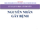 Bài giảng Lý luận học cổ truyền - Chương 4: Nguyên nhân gây bệnh