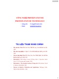 Bài giảng Công nghệ protein và enzyme: Chương 1 - TS. Nguyễn Xuân Cảnh