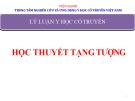 Bài giảng Lý luận học cổ truyền - Chương 2: Học thuyết tạng tượng