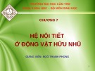 Bài giảng Sinh học đại cương A2: Chương 7 - Ngô Thanh Phong