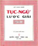 Tục ngữ lược giải (Tập 2): Phần 2