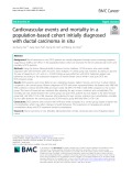 Cardiovascular events and mortality in a population-based cohort initially diagnosed with ductal carcinoma in situ