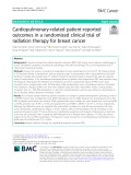 Cardiopulmonary-related patient-reported outcomes in a randomized clinical trial of radiation therapy for breast cancer