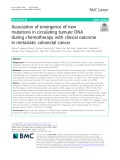 Association of emergence of new mutations in circulating tumuor DNA during chemotherapy with clinical outcome in metastatic colorectal cancer