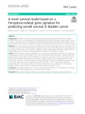 A novel survival model based on a Ferroptosis-related gene signature for predicting overall survival in bladder cancer