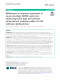 Refinement of response assessment in neuro-oncology (RANO) using nonenhancing lesion type and contrast enhancement evolution pattern in IDH wild-type glioblastomas