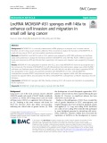 LncRNA MCM3AP-AS1 sponges miR-148a to enhance cell invasion and migration in small cell lung cancer