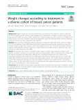 Weight changes according to treatment in a diverse cohort of breast cancer patients