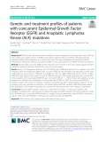 Genetic and treatment profiles of patients with concurrent Epidermal Growth Factor Receptor (EGFR) and Anaplastic Lymphoma Kinase (ALK) mutations