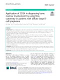 Application of CD54 in diagnosing bone marrow involvement by using flow cytometry in patients with diffuse large Bcell lymphoma