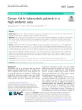 Cancer risk in tuberculosis patients in a high endemic area