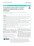 Dysregulated paired related homeobox 1 impacts on hepatocellular carcinoma phenotypes