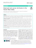 Head and neck cancer risk factors in the French West Indies