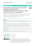 Transcriptome sequencing and multi-plex imaging of prostate cancer microenvironment reveals a dominant role for monocytic cells in progression