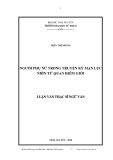 Luận văn Thạc sĩ Ngữ văn: Người phụ nữ trong Truyền kỳ mạn lục nhìn từ quan điểm giới