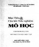 Mục tiêu và câu hỏi trắc nghiệm Mô học: Phần 1