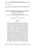 Preliminary analysis of wireless collaborative network on mobile devices