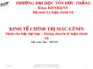 Bài giảng Kinh tế chính trị Mác-Lênin: Chương 5 - ThS. Nguyễn Thị Thu