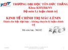 Bài giảng Kinh tế chính trị Mác-Lênin: Chương 2 - ThS. Nguyễn Thị Thu