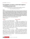Formulation of enteric coated microspheres containing pantoprazole