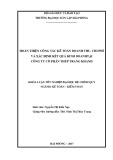 Khóa luận tốt nghiệp Kế toán Kiểm toán: Hoàn thiện công tác kế toán doanh thu, chi phí và xác định kết quả kinh doanh tại Công ty Cổ phần thép Trang Khanh
