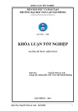 Khóa luận tốt nghiệp Kế toán Kiểm toán: Hoàn thiện tổ chức kế toán doanh thu, chi phí và xác định kết quả kinh doanh tại công ty TNHH đóng tàu PTS Hải Phòng