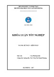 Khóa luận tốt nghiệp Kế toán Kiểm toán: Hoàn thiện tổ chức kế toán thanh toán với người mua, người bán tại công ty cổ phần Vân Vũ