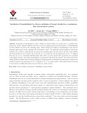 Synthesis of benzaldehyde by Swern oxidation of benzyl alcohol in a continuous flow microreactor system