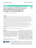 Down-regulation of SNHG16 alleviates the acute lung injury in sepsis rats through miR-128-3p/HMGB3 axis