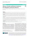 Efficacy of early antifibrotic treatment for idiopathic pulmonary fbrosis