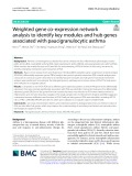 Weighted gene co-expression network analysis to identify key modules and hub genes associated with paucigranulocytic asthma