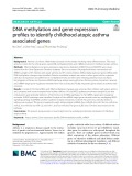 DNA methylation and gene expression profiles to identify childhood atopic asthma associated genes
