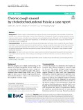 Chronic cough caused by choledochoduodenal fistula: A case report